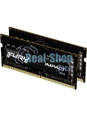 Оперативная память Kingston Fury Impact, DDR4, 32Gb (2x16Gb), 3200MHz, CL20, SO-DIMM