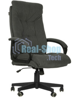 Кресло руководителя Бюрократ CH-800 Fabric темно-серый крестов. пластик