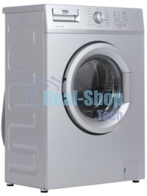 Стиральная машина Beko WRS 55P1 BSS серебристый, загрузка фронтальная 5 кг, 1000 об/мин., класс: А