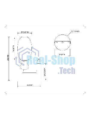 Настенный светильник Ambrella light LH53148 BK/FR черный/белый 6W 3000K 100*165*310