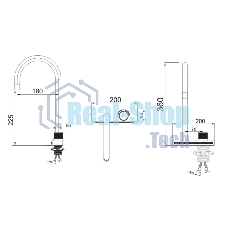 SUS130-017F Смеситель для кухни, ø35