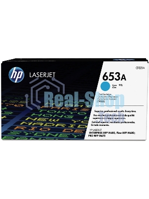 Тонер Картридж HP 653A CF321A голубой для HP MFP M680 (16000 стр.)