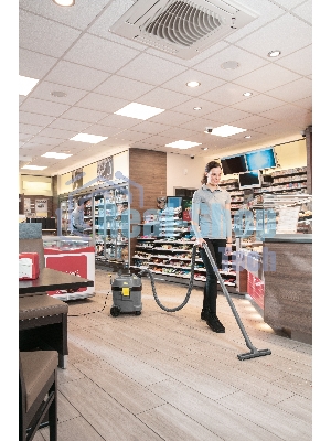 Пылесос Karcher NT 22/1 Ap L серый, 1300 Вт, уборка влажная и сухая, пылесборник мешок 22 л