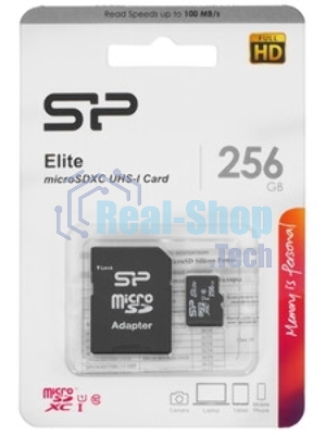 Флеш карта microSDXC 256Gb Class10 Silicon Power SP256GbSTXBV1V20 Elite w/o adapter