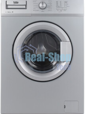 Стиральная машина Beko WRS 55P1 BSS серебристый, загрузка фронтальная 5 кг, 1000 об/мин., класс: А