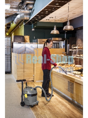 Пылесос Karcher NT 22/1 Ap L серый, 1300 Вт, уборка влажная и сухая, пылесборник мешок 22 л