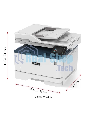 МФУ лазерное Xerox B315 (B315V_DNI), A4, ч/б, печ. до 40 стр/мин., скан. до 46 стр/мин. (ч/б) 20 стр/мин. (цвет), 600x600dpi, USB, RJ-45, Wi-Fi