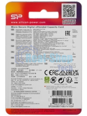 Флеш карта microSDXC 256Gb Class10 Silicon Power SP256GbSTXBV1V20 Elite w/o adapter