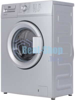 Стиральная машина Beko WRS 55P1 BSS серебристый, загрузка фронтальная 5 кг, 1000 об/мин., класс: А