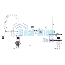 SUS130-017F-2 Смеситель для кухни, ø35