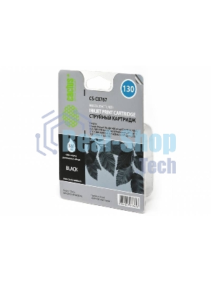 Картридж струйный Cactus CS-C8767 черный для №130 HP DeskJet5743/6543/6843, PhotoSmart2613/2713 (29мл)