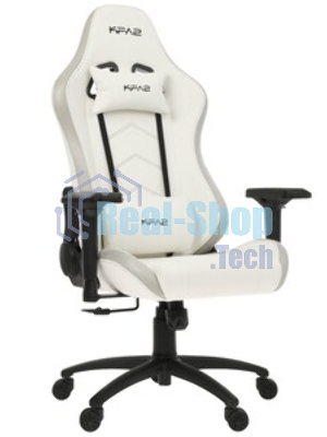 Кресло KFA2 Gaming Chair 01 RGB SE белый, экокожа, RGB-подсветка, подголовник