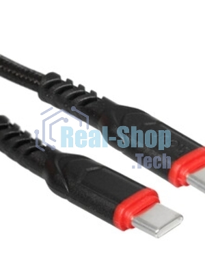 Кабель USB2.0 Hoco Type-C/Type-C, 3А, 60Вт, X59, 1м, черный, коробка