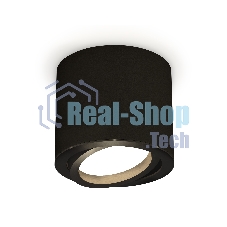 Светильник Ambrella Light XS7402001 SBK/PBK черный песок/черный полированный MR16 GU5.3 (C7402, N7002)