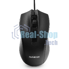 Мышь проводная Гарнизон GM-115 черный, 800 dpi, USB, кнопки - 3