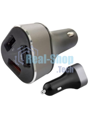 Автомобильное зарядное устройство ACD черный 23Вт, 3xUSB 1QC+2Smart, 3.6~12В, 3А RTL