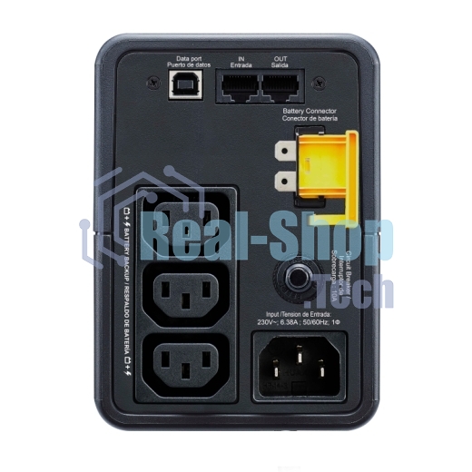 Источик бесперебойного питания APC Back-UPS 500VA/300W, 230V, 3xC13, USB, Data/DSL protect.,1 year warranty