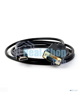 Кабель HDMI M VGA M full (с чипом) KS-is KS-441 черно-черный 1.8м