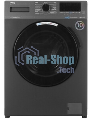 Стиральная машина Beko WSPE7H616A темно-серый, загрузка фронтальная 7,5 кг, 1200 об/мин., класс: А