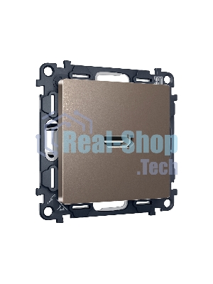 Комплект механизма розетки HDMI 2.0 ALFA Темная бронза матовый 40V/500mA 2.0GHz 5-18Gbit/s QUANT (AP6440, VM222) MA644010