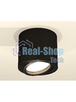 Светильник Ambrella Light XS7402001 SBK/PBK черный песок/черный полированный MR16 GU5.3 (C7402, N7002)
