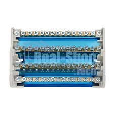 Шина на DIN-рейку в корпусе (кросс-модуль) Rexant 4х15