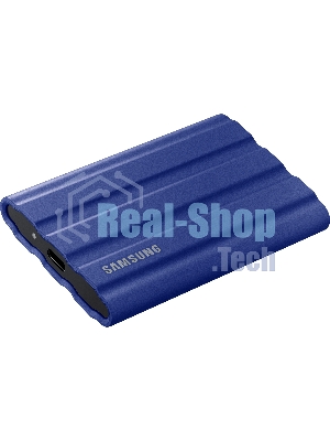Внешний SSD Samsung T7 Shield, 2TB, USB 3.2 Gen 2 Type-C, R/W 1050/1000, синий