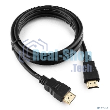 Кабель Cablexpert HDMI CC-HDMI4-5, 19M/19M, v2.0, медь, позол.разъемы, экран, 1.5м, черный, пакет