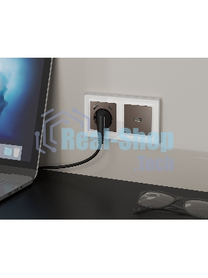 Комплект механизма розетки HDMI 2.0 ALFA Темная бронза матовый 40V/500mA 2.0GHz 5-18Gbit/s QUANT (AP6440, VM222) MA644010