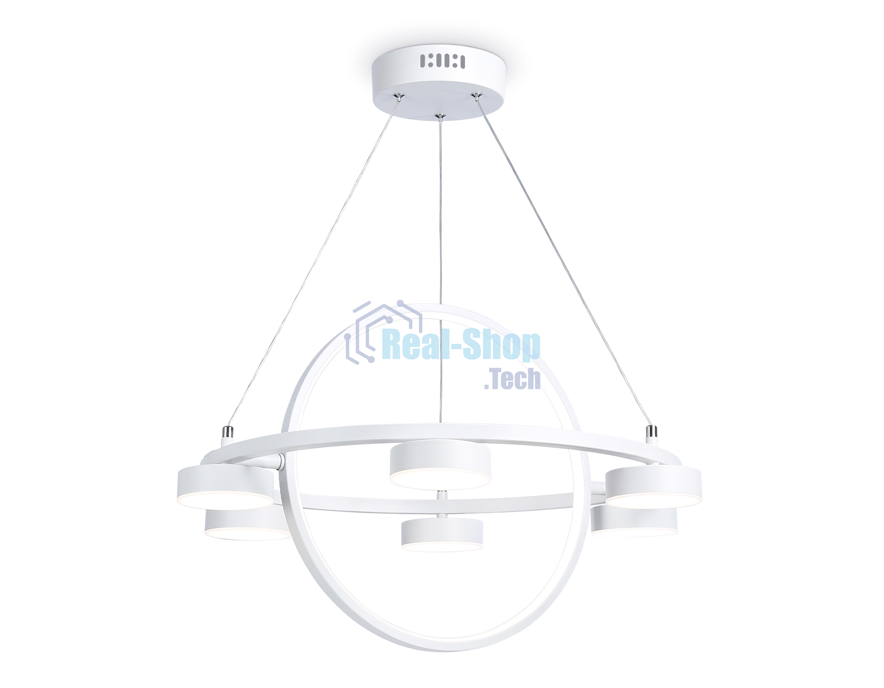 Светильник Ambrella light FL51772/2+6 WH белый 3000K/4200K/6400K 58W D600/380*1200 (ПДУ ИК)