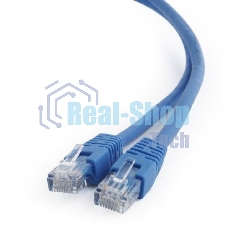 Патч-корд UTP Cablexpert cat.6, 0.5м, литой, многожильный, синий