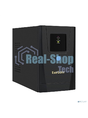 Источник бесперебойного питания ExeGate SpecialPro UNB-900.LED.AVR.1SH.2C13 900VA/500W, LED, AVR,1*Schuko+2*C13, металлический корпус, черный