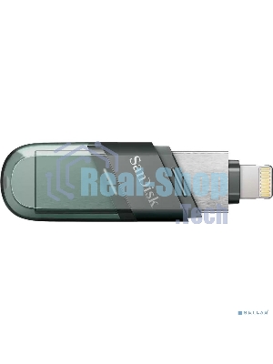 Флешка USB Sandisk 128Gb iXpand Flip SDIX90N-128G-GN6NE USB3.1 зеленый/серебристый
