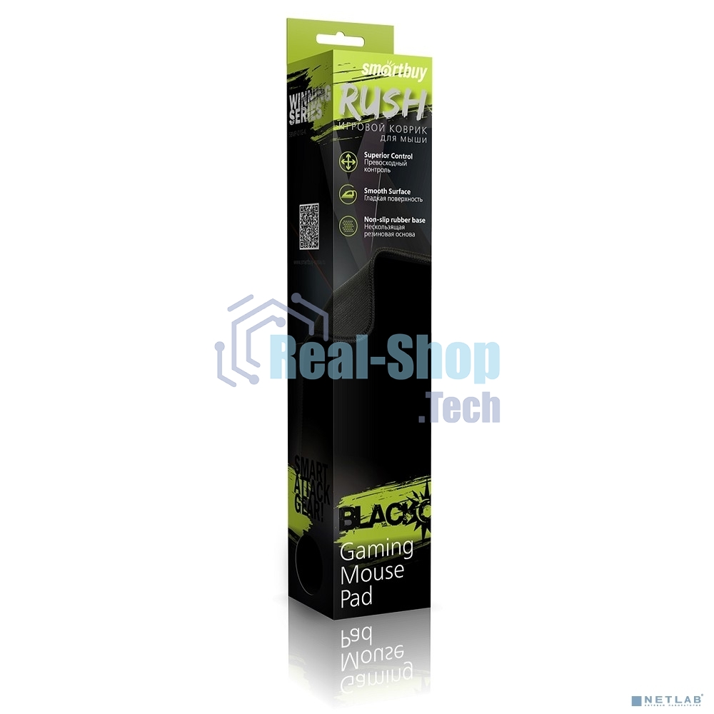 Игровой коврик Smart bay черный SBMP-01G-K RUSH Blackout 360*270*3