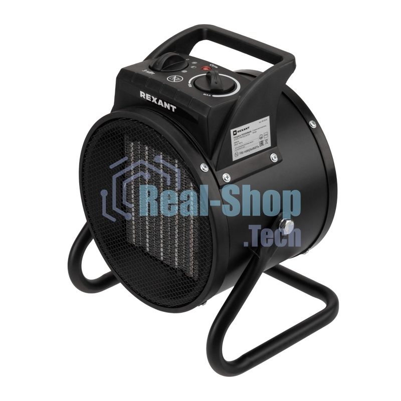 Пушка тепловая электрическая, круглая Rexant 60-0016, PTC, 3кВт
