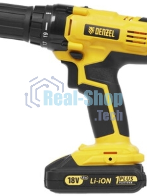 Дрель-шуруповерт Denzel CDH-BL-20, 20 В, 2 Ач, 50 Нм, бесщеточный