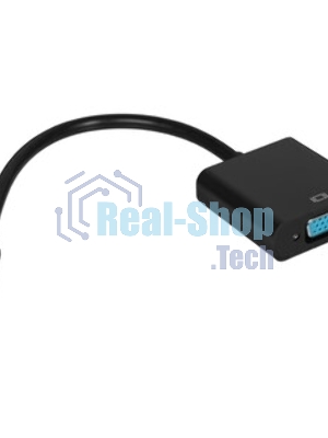 Кабель HDMI->VGA Cablexpert A-HDMI-VGA-03-6, 19M/15M + 3.5Jack, медь, позол.разъемы, 1.8м, черный, пакет
