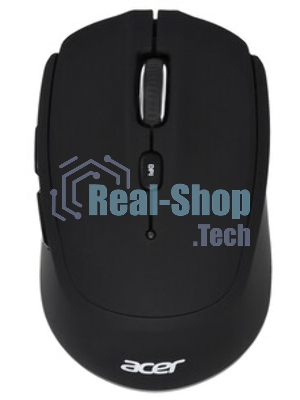 Мышь беспроводная Acer OMR050 черный, 1600 dpi, радиоканал, Bluetooth, USB, кнопки - 6