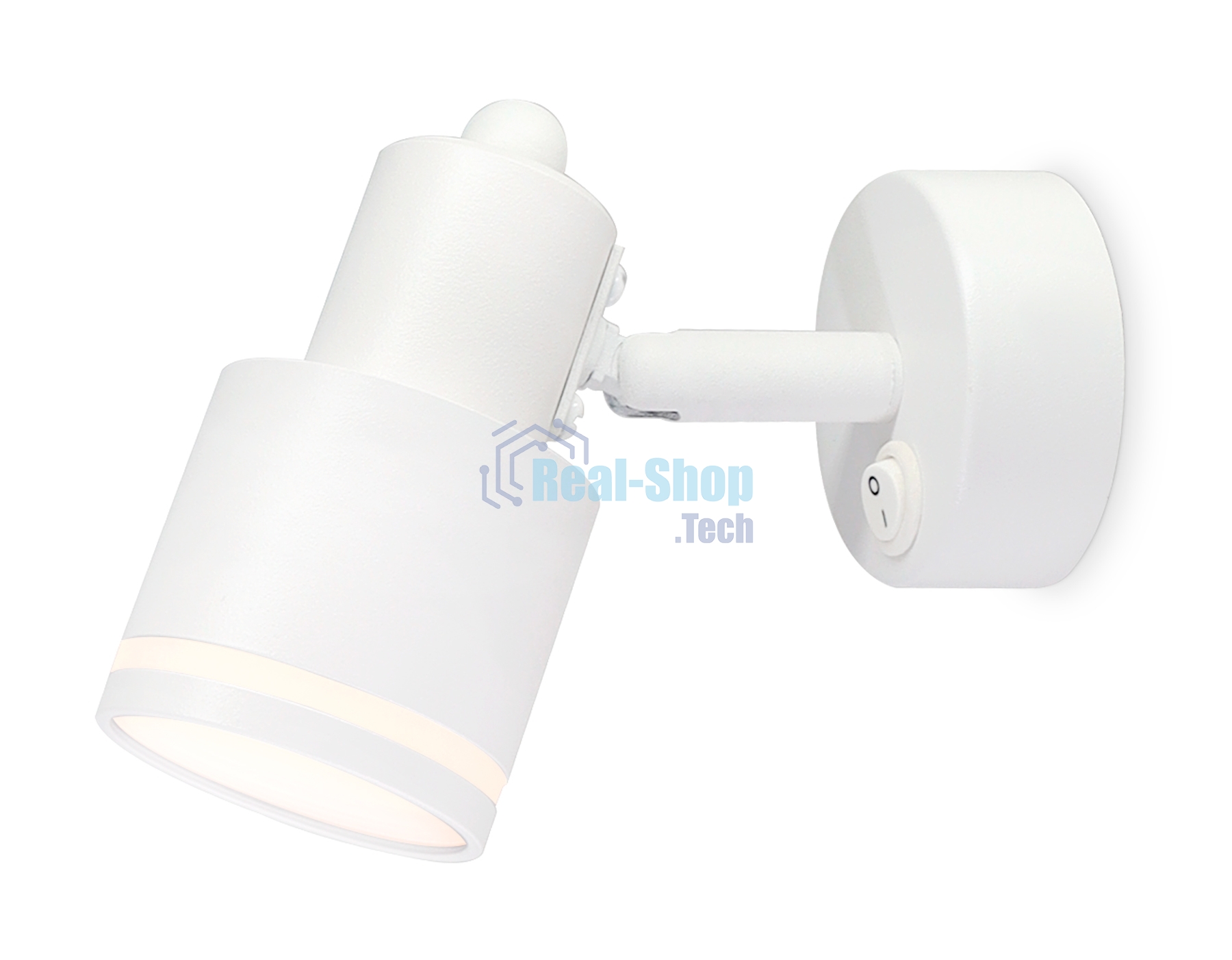 Накладной поворотный спот с выключателем Ambrella light TA1281 WH белый GU10 max 12W 100*55*132