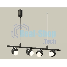Светильник Ambrella light XB9002550/4 SBK/FR/CL черный песок/белый матовый/прозрачный MR16 GU5.3 (С9002, С1102, N7160)