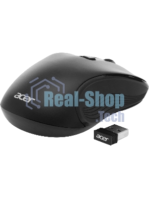 Мышь беспроводная Acer OMR303 черный, 1600 dpi, радиоканал, USB, кнопки - 6