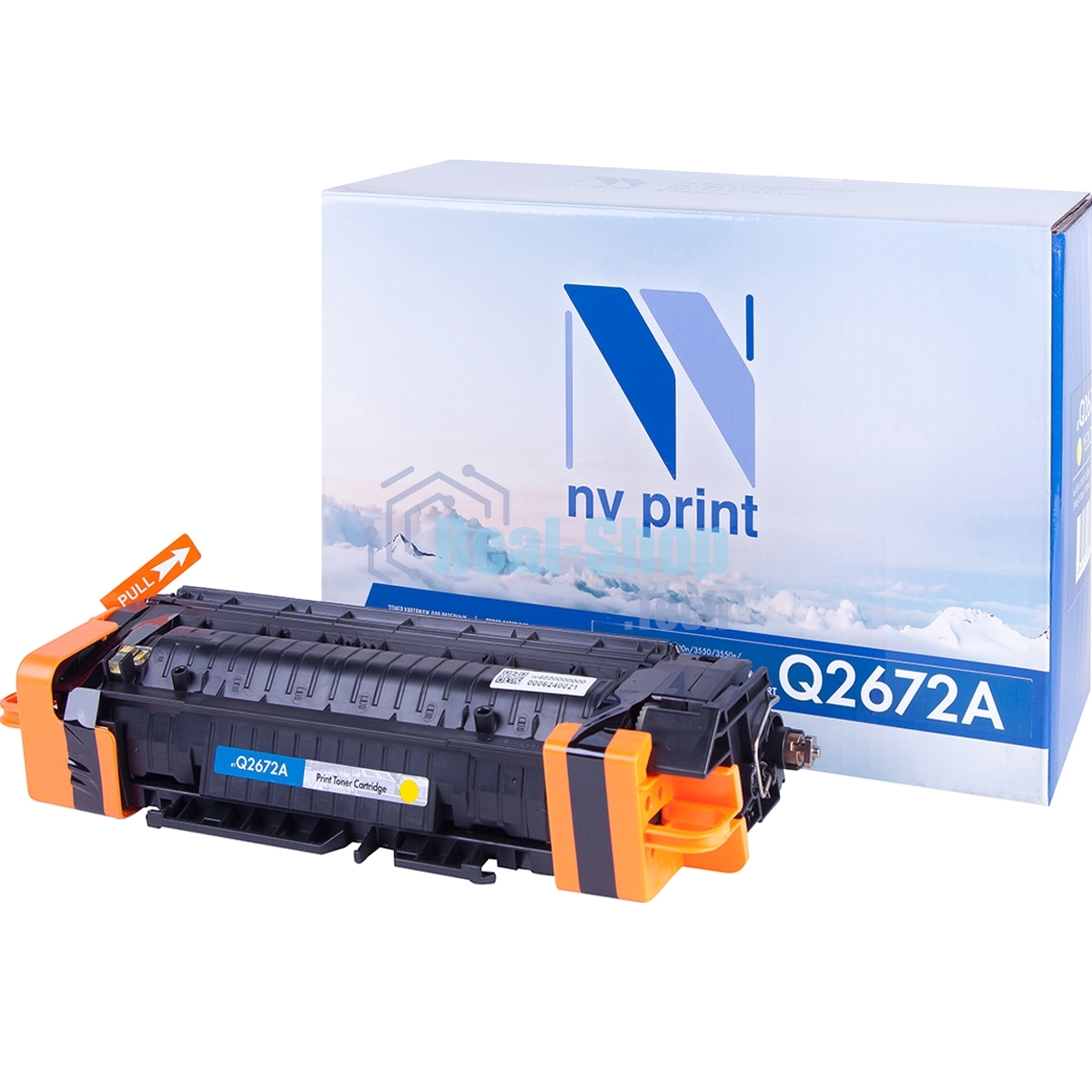Картридж NV Print совместимый HP Q2672A Yellow для LJ Color 3500/3550/3700 (4000k)