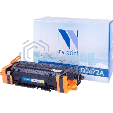 Картридж NV Print совместимый HP Q2672A Yellow для LJ Color 3500/3550/3700 (4000k)
