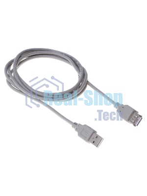 Кабель Buro BHP RET USB AF18 USB A(m) USB A(f) 1.8м серый блистер