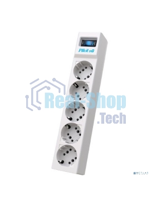 Сетевой фильтр ZIS PILOT Surge protector Pilot SG5 5 outlets (GP), 10A/2.2kVt, automatic circuit-breaker, 7 m