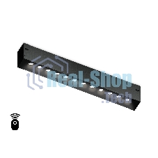 Управляемый светодиодный светильник для шинопровода Magnetic Ambrella light GL1302 BK черный IP20 12W 3000K-6400K 220V 24° 232*25*42 (Без ПДУ)