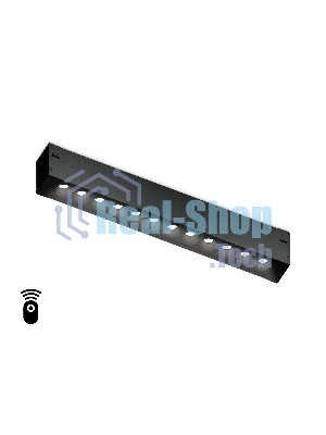 Управляемый светодиодный светильник для шинопровода Magnetic Ambrella light GL1302 BK черный IP20 12W 3000K-6400K 220V 24° 232*25*42 (Без ПДУ)
