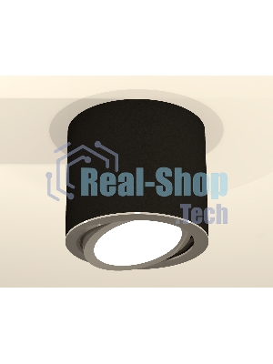 Светильник Ambrella Light XS7402002 SBK/PSL черный песок/серебро полированное MR16 GU5.3 (C7402, N7003)