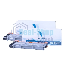 Картридж NVP совместимый NV-TN-2375T-SET2 для Brother HL-L2300DR/HL-L2340DWR/HL-L2360DNR/HL-L2365DWR/DCP-L2500DR/DCP-L2520DWR/DCP-L2540DNR/DCP-L2560DWR/MFC-L2700DWR/MFC-L2720DWR/MFC-L2740DWR/MFC-L2700DNR (2600k) (2 шт)