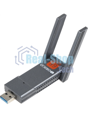 Сетевой адаптер Wi-Fi Origo OW1800M, AX1800, USB 3.0, (ант.внеш.несъем.) 2ант.